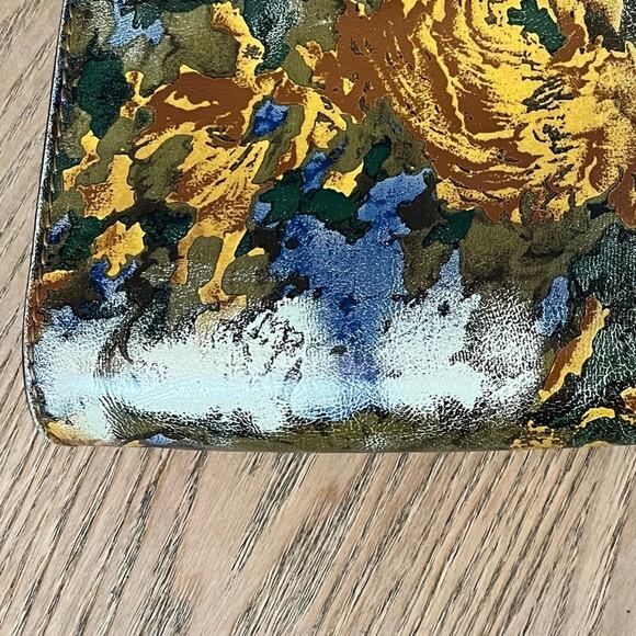 Patricia Nash Vallina Floral Leather Frame Clutch Bag Cottagecore Purse - Picture 3 of 8
